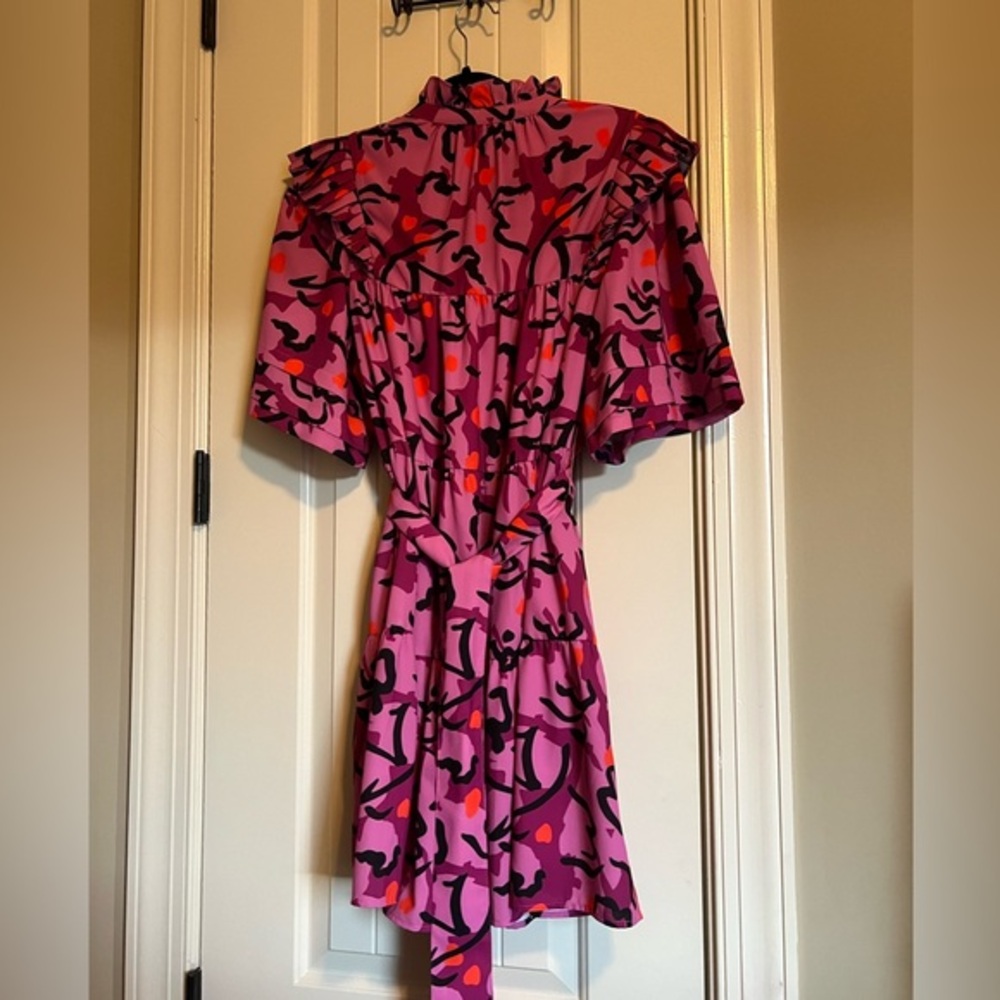 Crosby by Mollie Burch Pink Maisie Dress in Expressive Floral Size Large - Picture 4 of 11